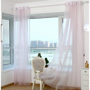 Elegant-Pink-Color-Organza-Patio-Door-Sheer-Curtain-CHS12764-1
