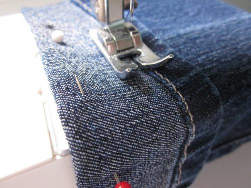 как подшивать джинсы