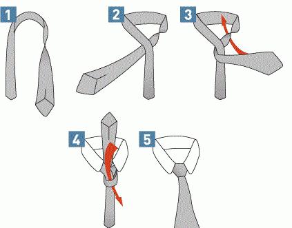 самый легкий способ завязывать галстук