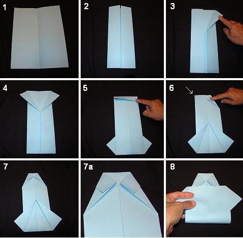 оригами галстук с рубашкой