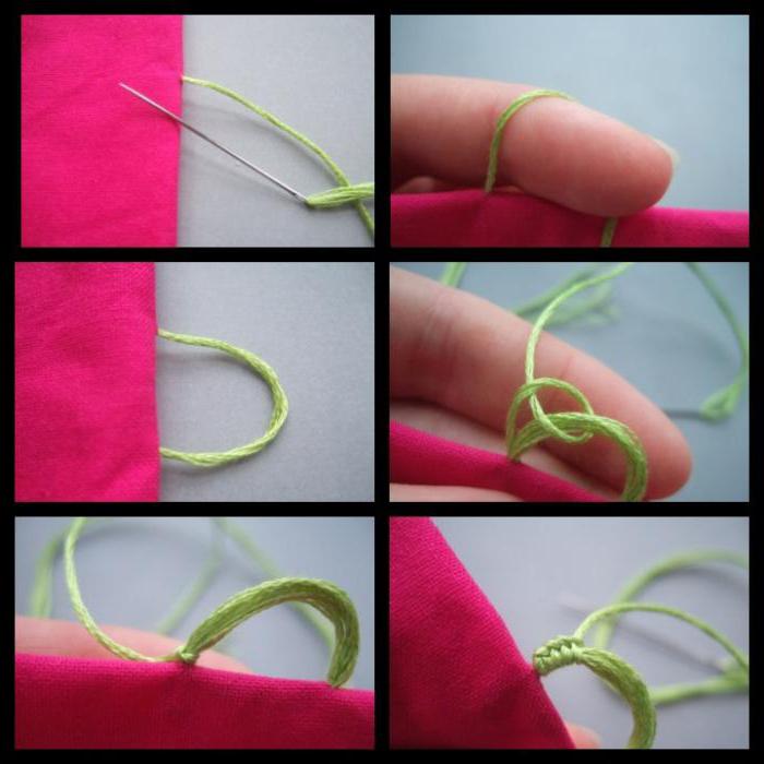 как сделать петельку на шторе из нитки 