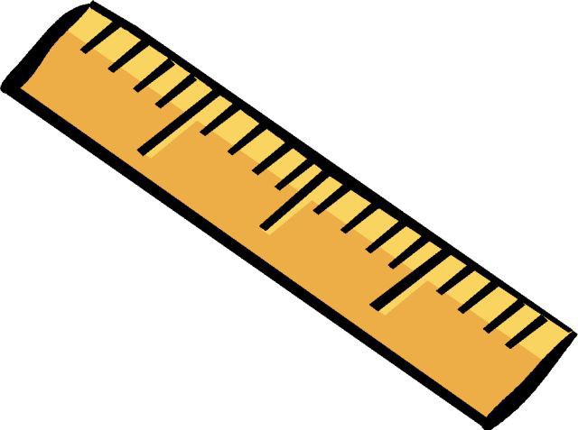 измерьте линейкой длину