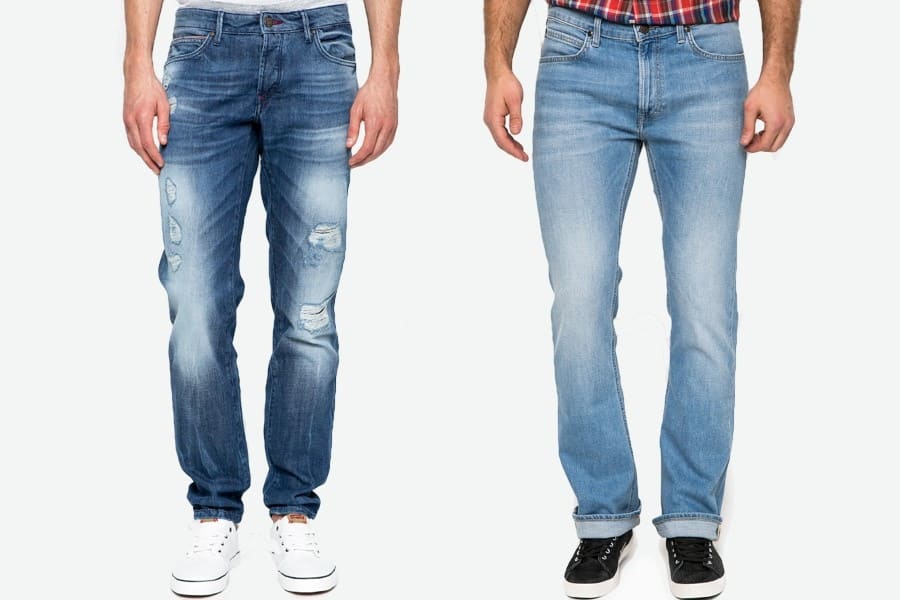 Модные мужские джинсы: в заплатках и дырочках