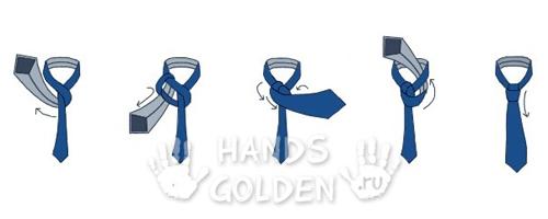 Как завязать галстук - узел Half Windsor (полувиндзор, универсальный)