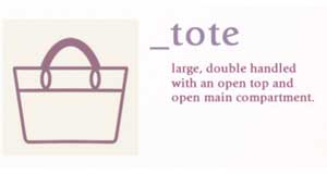 Tote - популярный вид сумок у домашних хозяек