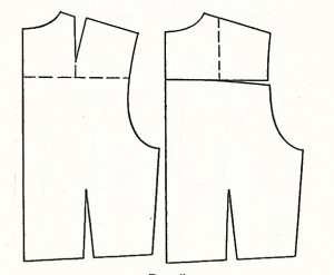 моделирование кокетки платья