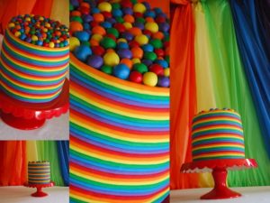 Яркие краски десерта с пищевыми красителями