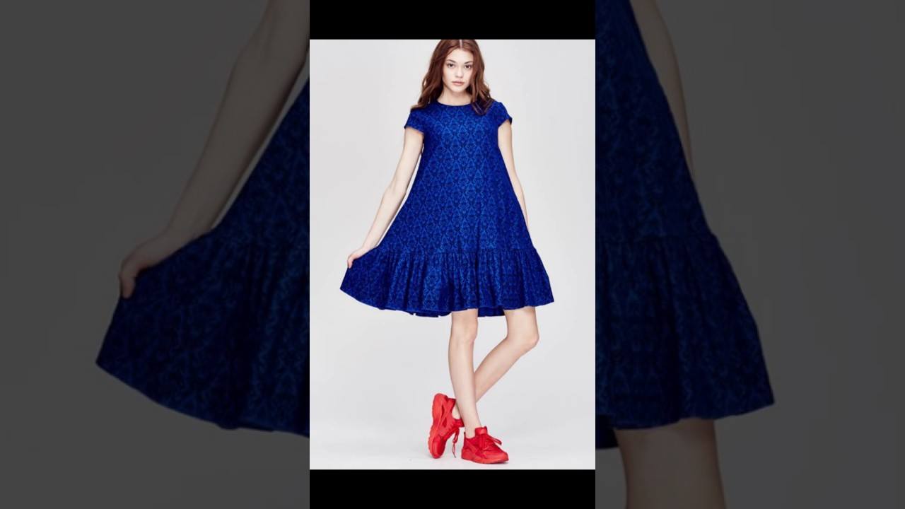 Платье в синем цвете 