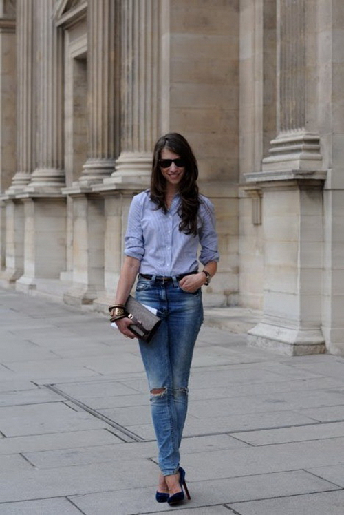 Рваные джинсы