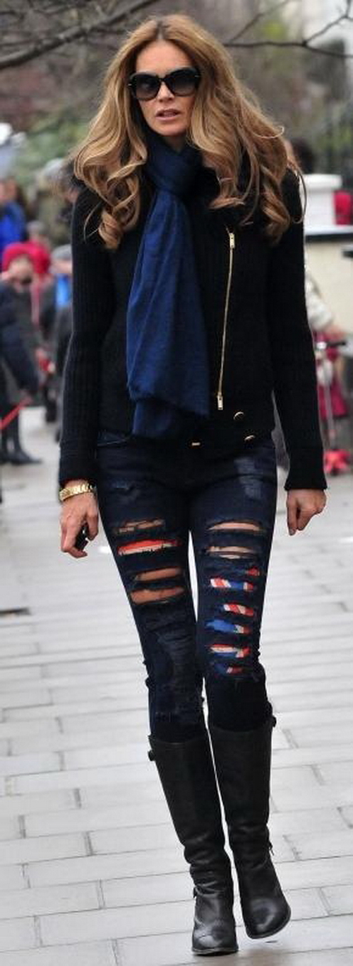 Рваные джинсы