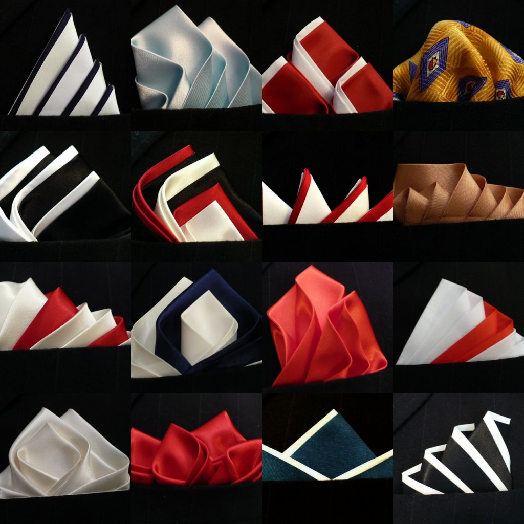 Фото - разные формы и стили складывания шелкового платка