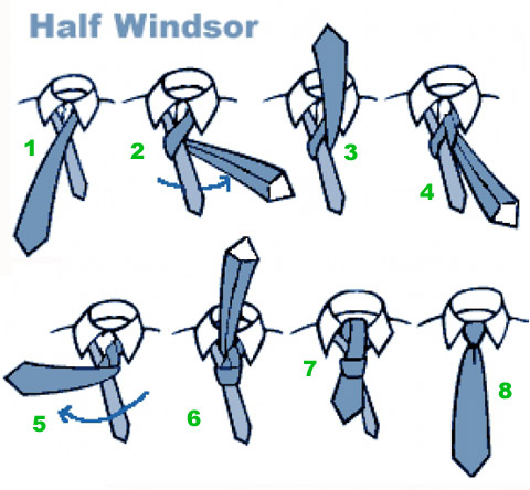Как завязать узел Half-Windsor
