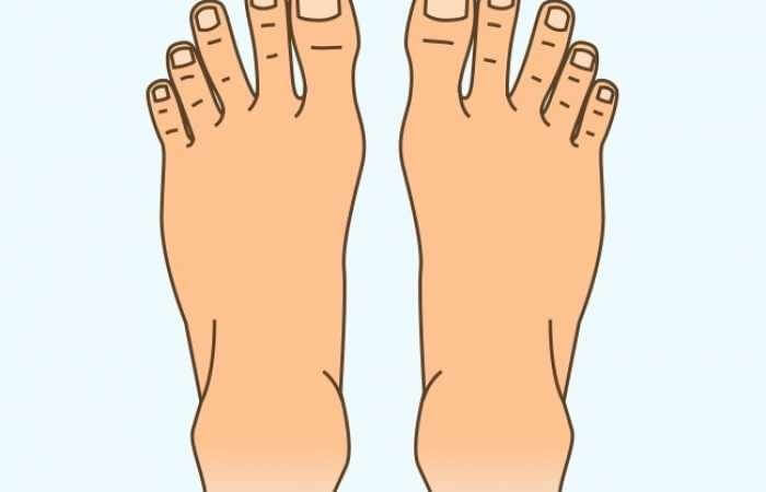 Узнать характер по ногам - Промежуток между вторым и третьим пальцем