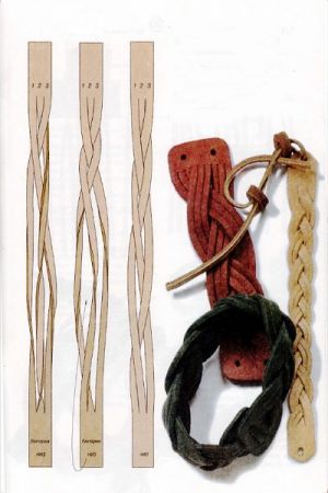 плетение браслетов из шнурков8