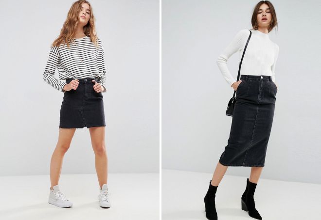 какие джинсовые юбки модные в 2018 году