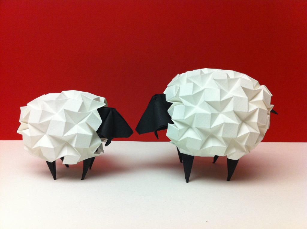 Оригами овечка