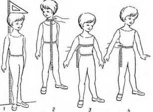 как снять мерки для детской одежды