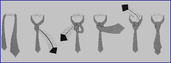 Популярный узел галстука