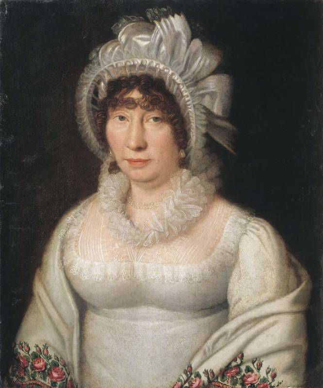 Смирновский - Портрет дамы в белой шали. 1810