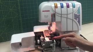 Настройки оверлока на роликовый шов -Janome HomeDecor 1300D