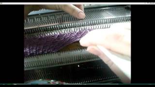 Закрытие петель при машинном вязание