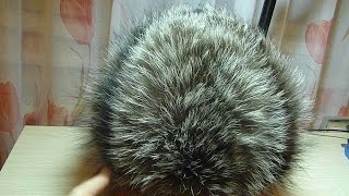 Шапка меховая из старой шубы чернобурки/hat fur from an old coat