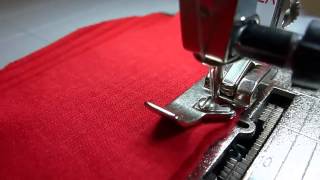 Шитье трикотажа и обметка срезов на простой швейной машине без оверлока