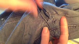 Как зашить дырку на джинсах между ногами