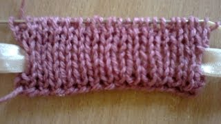 Двойная резинка (вязание на спицах). Double Gum (knitting).