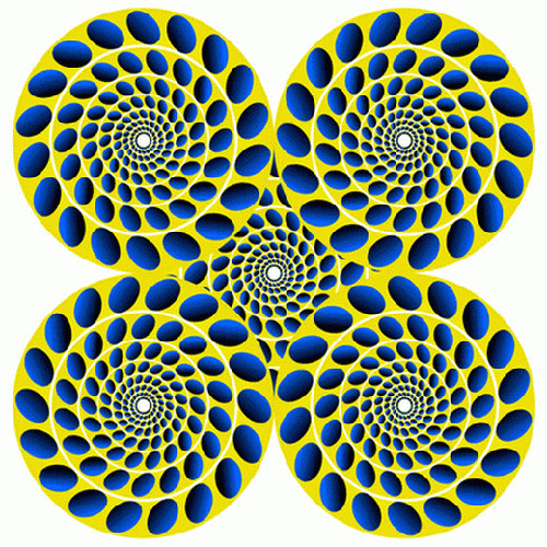 Иллюзия вращения кругов
