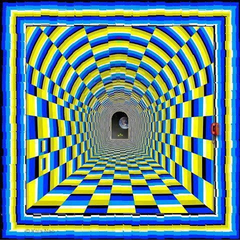 Иллюзия движения по коридору