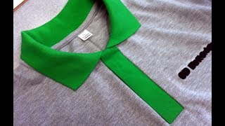 DIY Sewing course how to sew a polo shirt lacosta. Kurs szycia plisa polo koszulka z dzianiny
