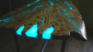 СТОЛ МОЛНИЯ. ( Часть 1 - Столешница) Как сделать светящийся стол из эпоксидной смолы.