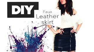 DIY Кожаная юбка / leather skirt / подробная пошаговая инструкция / мастер класс
