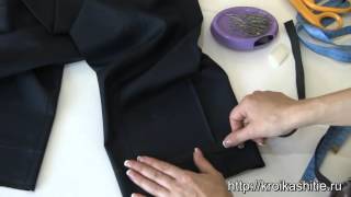 Как подшить брюки брючной тесьмой