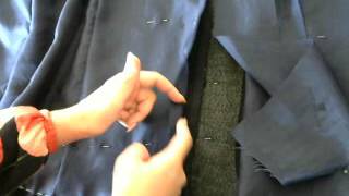 Как обработать шлицу на подкладке чтобы она не тянула