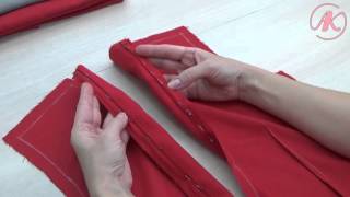 Обработка платья подкладкой. Как втачать потайную молнию Часть 1
