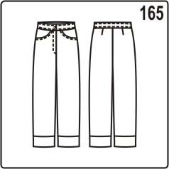 бесплатная выкройка летних женских укорочекнных брюк в джинсовом стиле