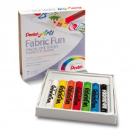 Пастель для рисования на ткани Pentel FabricFun Pastels 7 цветов