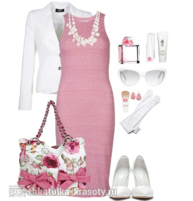 Сочетание цветов в одежде розовый
