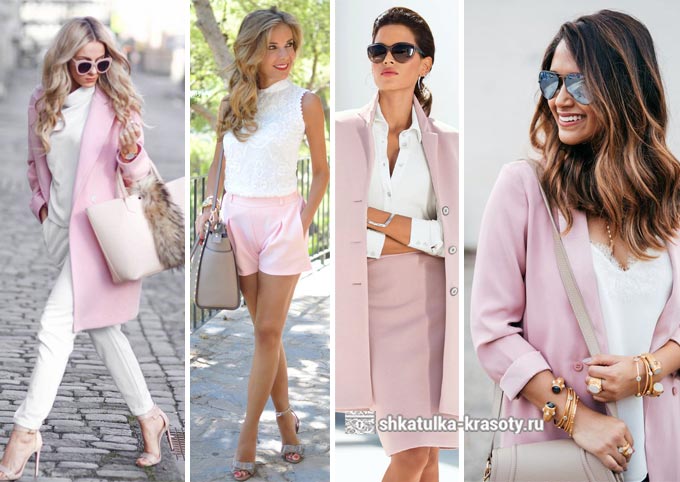 сочетание розового в одежде