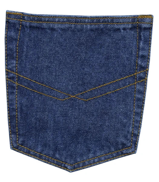 Синие джинсы кармана, крупным планом — стоковое фото