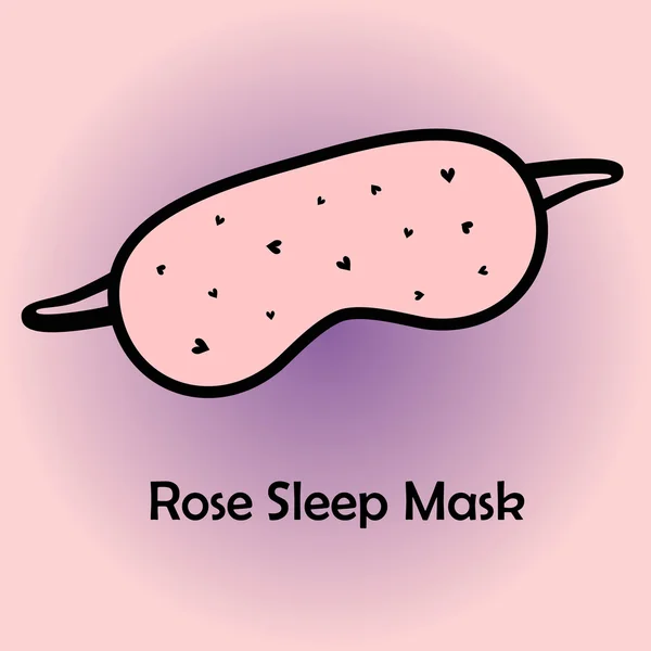 Маска для сна Роза — стоковый вектор