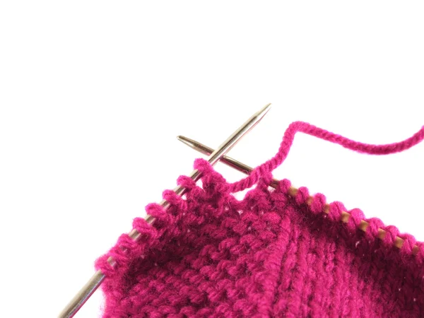 Розовый вязание — стоковое фото
