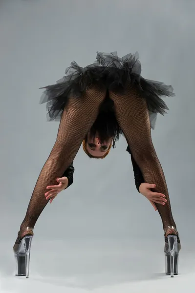 Женщина с сексуальные ноги — стоковое фото