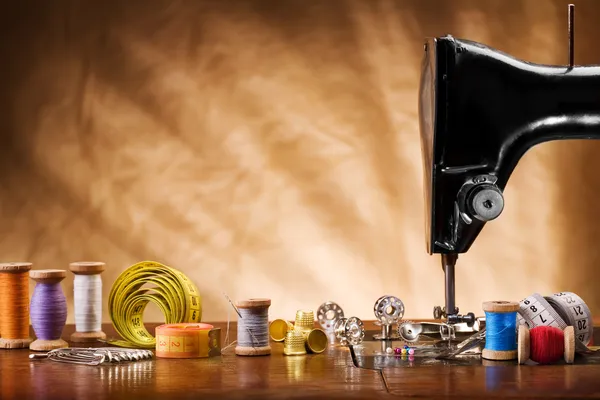 Скопировать изображение пространства швейные инструменты — стоковое фото