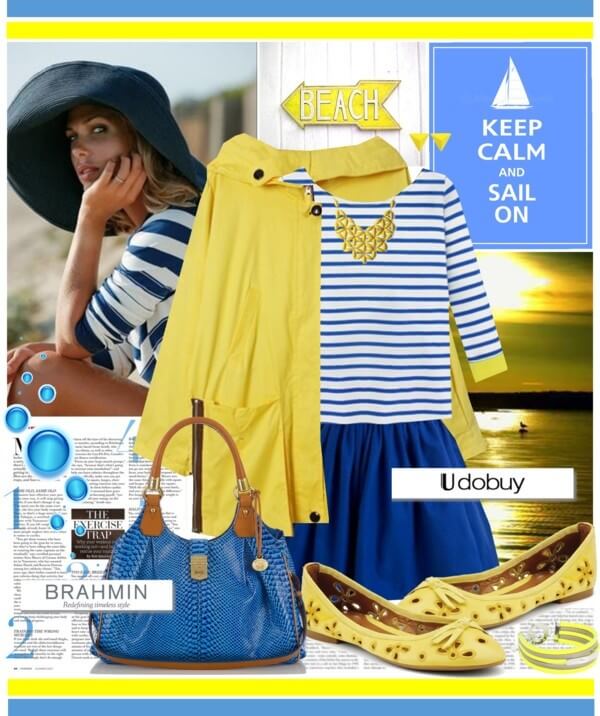 С какими цветами сочетать - Темно-синий + желтый