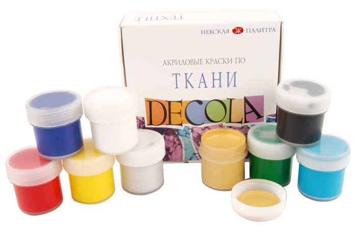 Акриловые краски для ткани Decola - одни из лучших